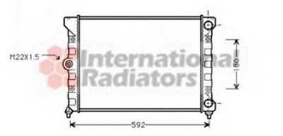 VAN WEZEL 58002099 -  Радиатор, охлаждение двигателя